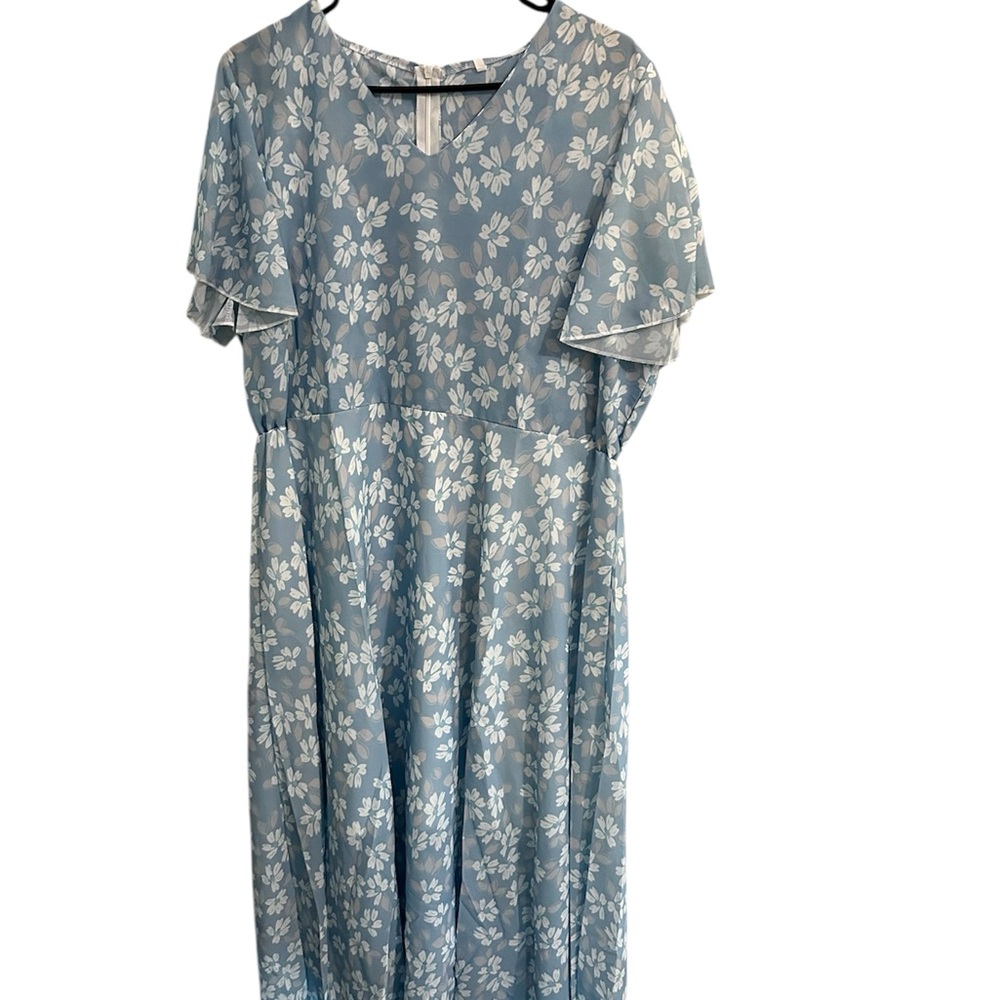 Floral Dress in Blue - NEW